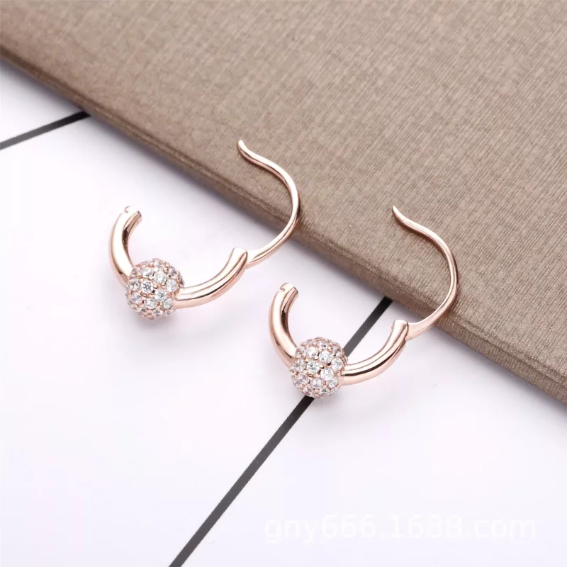 (imagen para) Pendientes de aro PANDORAen Pavé - 288294CZ - Ver 3