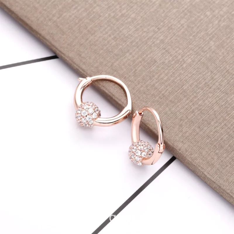 (imagen para) Pendientes de aro PANDORAen Pavé - 288294CZ - Ver 4