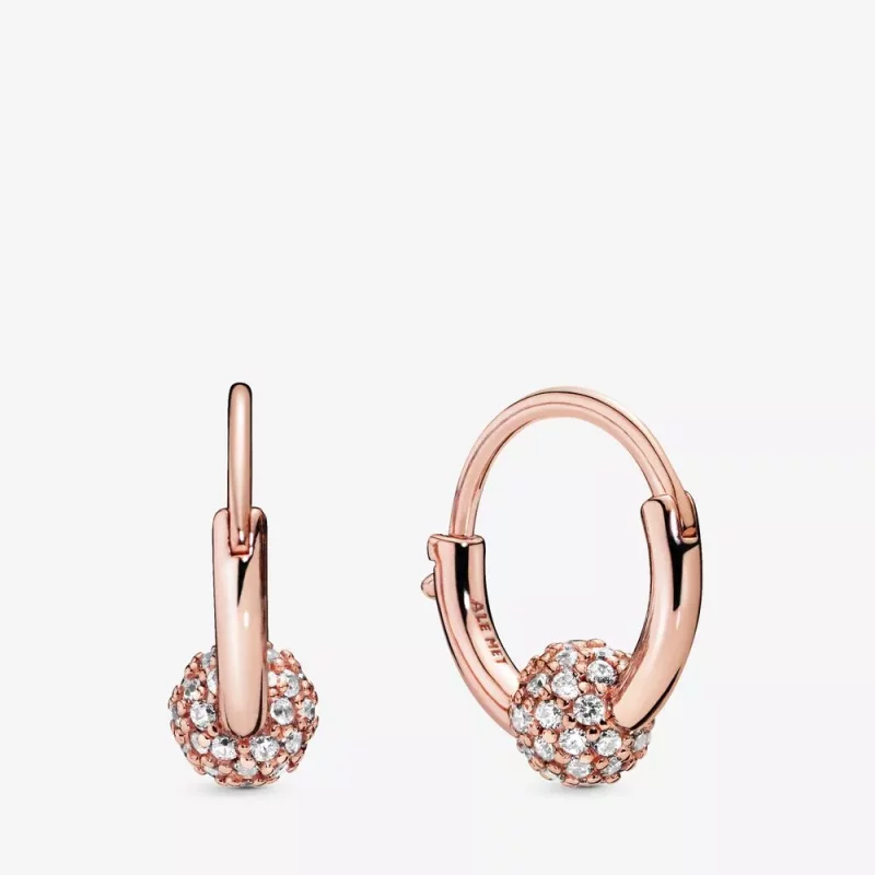 (imagen para) Pendientes de aro PANDORAen Pavé - 288294CZ