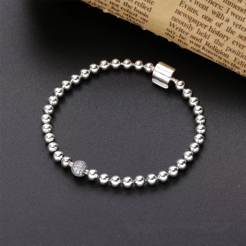 (imagen para) Pulsera PANDORA de cuentas y pavé - 598342CZ - Ver 2