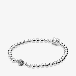 (imagen para) Pulsera PANDORA de cuentas y pavé - 598342CZ