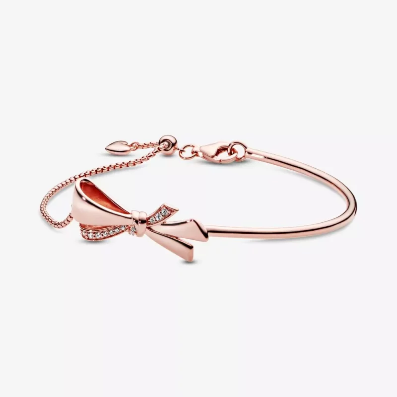 (imagen para) Pulsera Rígida PANDORA con Ornate Bow 587242CZ