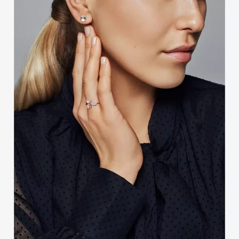(imagen para) Anillo abierto de formas geométricas PANDORA - 188494C01 - Ver 2