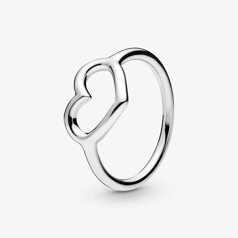 (imagen para) Anillo de Corazón Abierto Pulido PANDORA - 198613C00