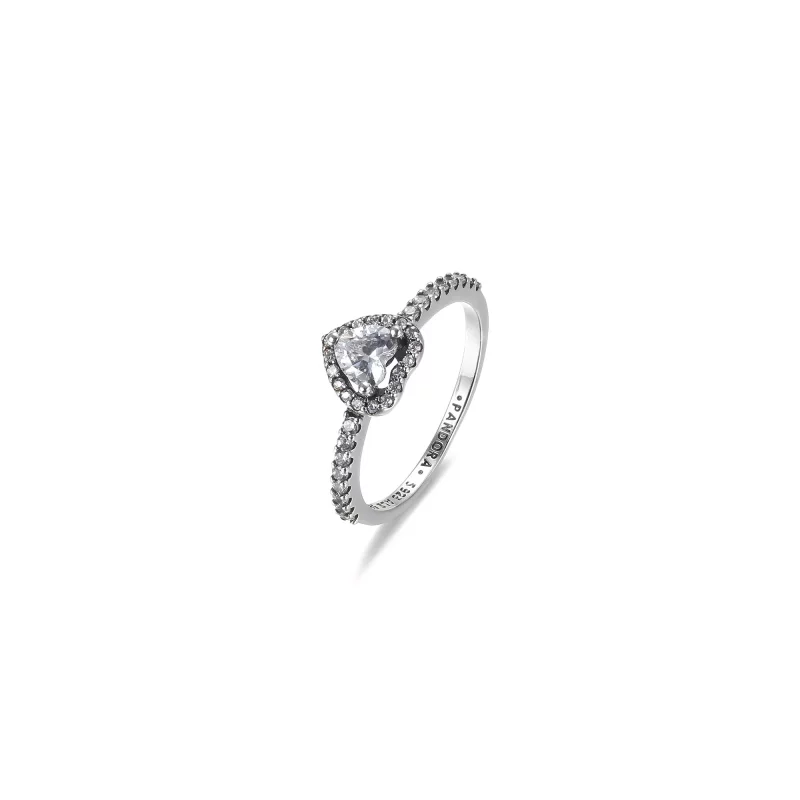 (imagen para) Anillo de corazón elevado PANDORA - 198421C01 - Ver 5