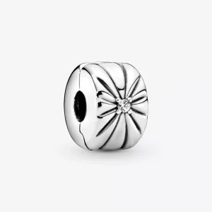 (imagen para) Charm de clip PANDORA Sparkling Sunburst - 798614C01
