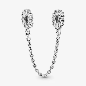 (imagen para) PANDORA Encanto de cadena de seguridad con brillo transparente - 798488C01-05