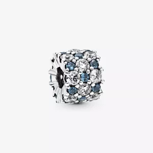 (imagen para) PANDORA Encanto de Chispa Azul y Transparente - 798487C02