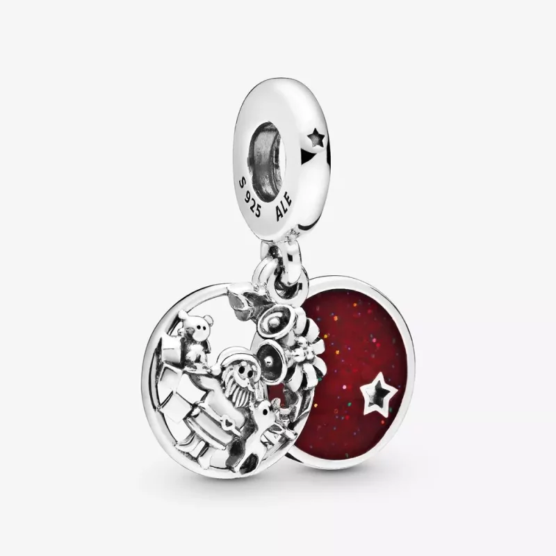 (imagen para) PANDORA Santa Amor Paz Alegría Colgante Charm - 798468C01 - Ver 2