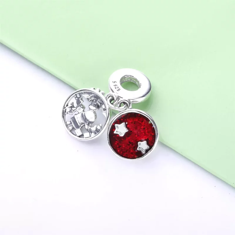 (imagen para) PANDORA Santa Amor Paz Alegría Colgante Charm - 798468C01 - Ver 4