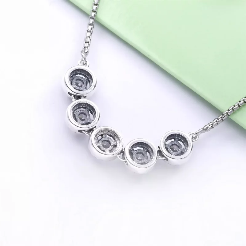 (imagen para) Pulsera deslizante PANDORA Round Sparkle - 598510C01 - Ver 4