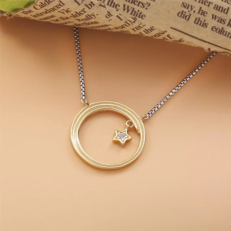 (imagen para) Collar Celestial Estrella Fugaz PANDORA - 368515C01 - Ver 2