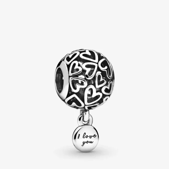 (imagen para) Encanto PANDORA de Corazones de Amor Calados - 798606C00
