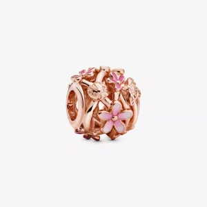 (imagen para) Abalorio PANDORA de Flores Margarita Rosa Calado - 788772C01