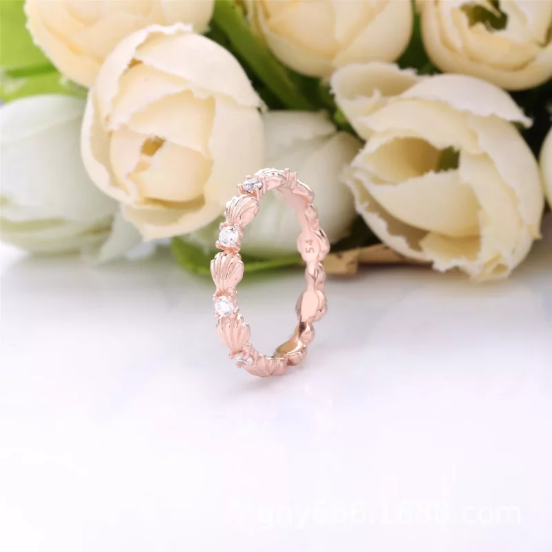 (imagen para) Anillo de banda con concha brillante PANDORA - 188946C01 - Ver 2