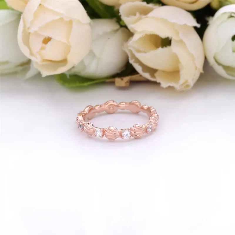 (imagen para) Anillo de banda con concha brillante PANDORA - 188946C01 - Ver 3