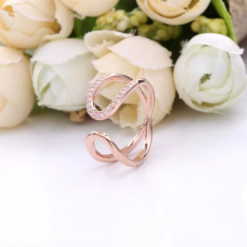 (imagen para) Anillo PANDORA Envuelto de Infinito Abierto - 188882C01 - Ver 2