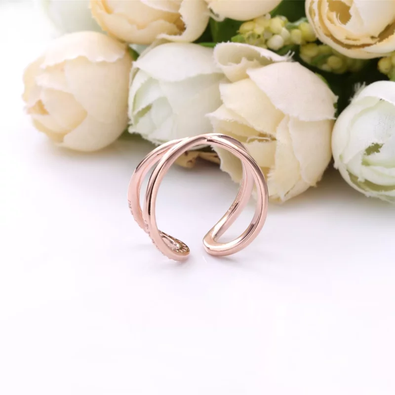 (imagen para) Anillo PANDORA Envuelto de Infinito Abierto - 188882C01 - Ver 5