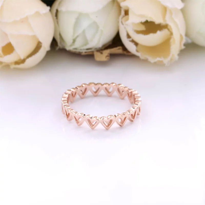 (imagen para) Anillo PANDORA Freehand Hearts - 188696C00 - Ver 2
