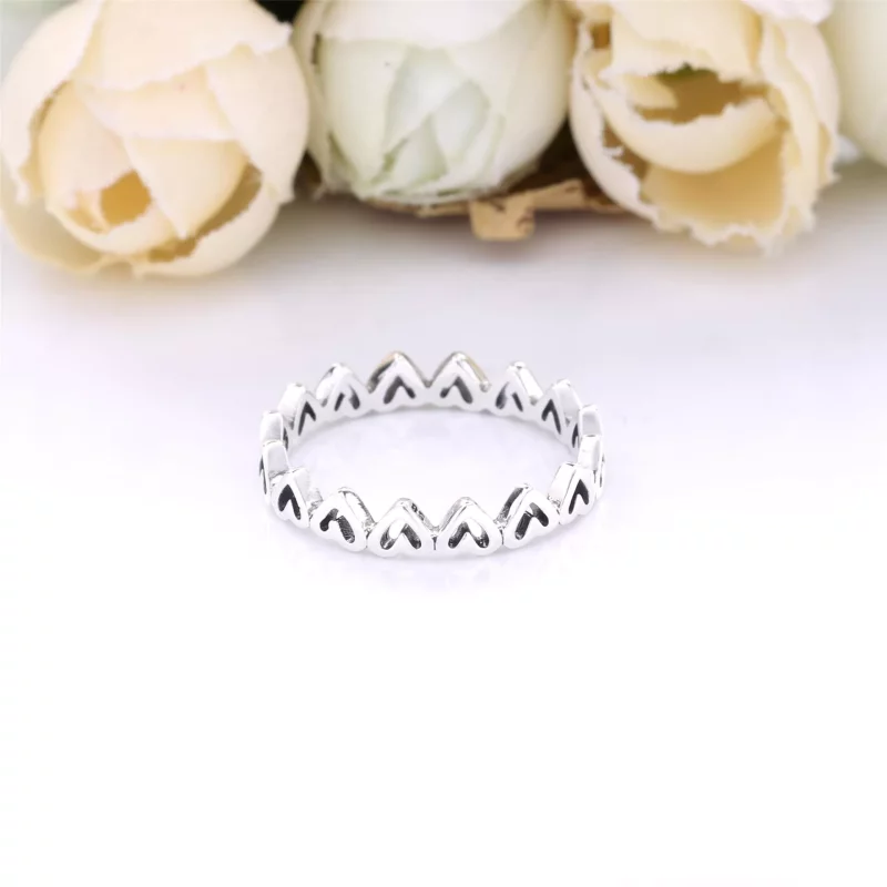 (imagen para) Anillo PANDORA Freehand Hearts - 198696C00 - Ver 2