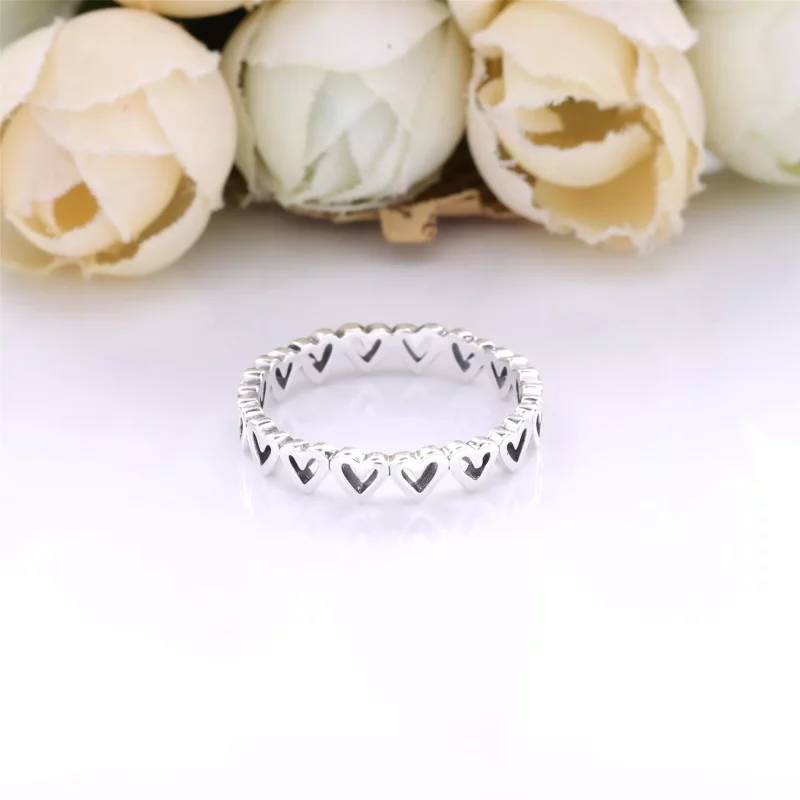 (imagen para) Anillo PANDORA Freehand Hearts - 198696C00 - Ver 3