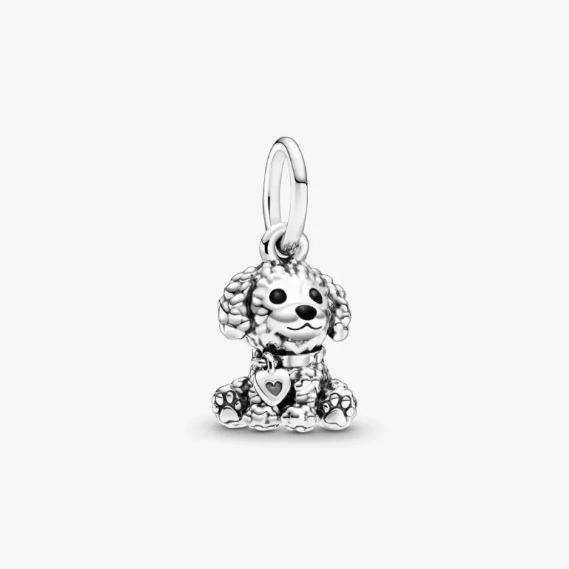 (imagen para) Charm colgante de perro cachorro Poodle de PANDORA - 798871C01