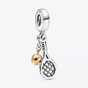 (imagen para) Charm colgante de raqueta de tenis y pelota PANDORA - 769026C01