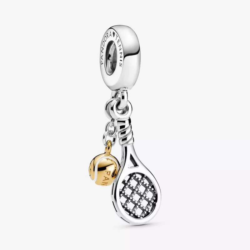 (imagen para) Charm colgante de raqueta de tenis y pelota PANDORA - 769026C01