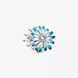 (imagen para) Charm de flores azules de margarita PANDORA - 798775C01