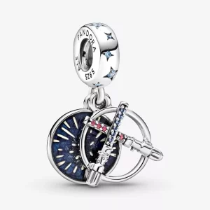 (imagen para) Charm doble colgante PANDORA Star Wars sable de luz - 799252C01