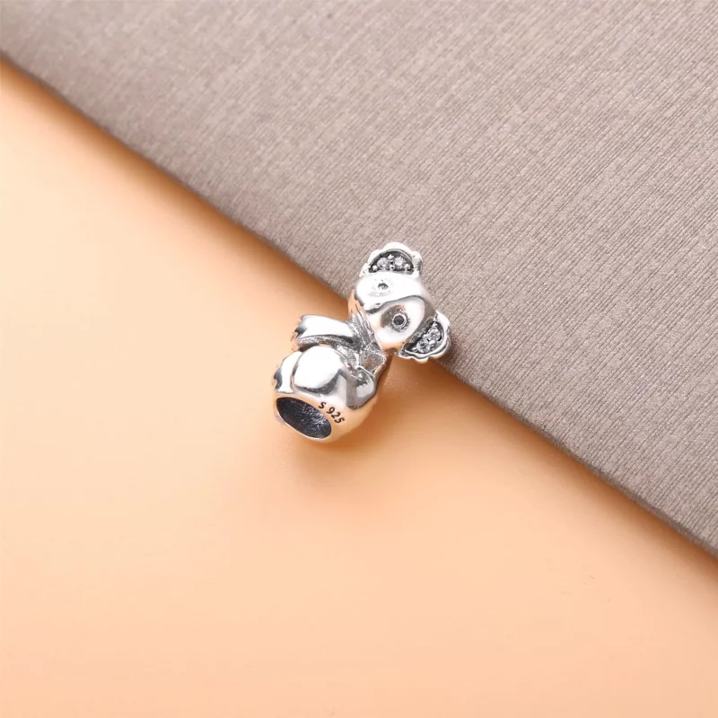 (imagen para) Charm Pandora Koala, Esmalte Negro y Circonitas Transparentes - 798431C01 - Ver 2