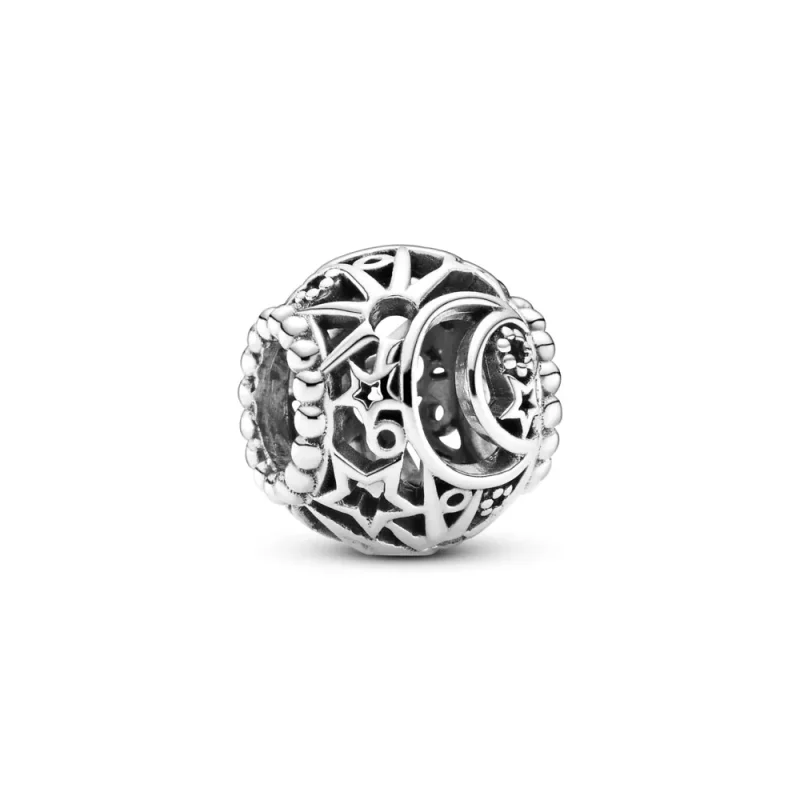 (imagen para) Charm PANDORA Openwork Sol, Estrellas y Luna - 799183C00