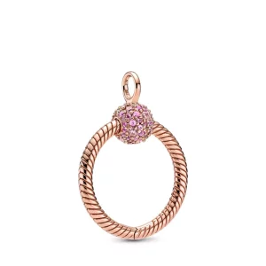 (imagen para) Colgante Pandora Moments Small Pavé O - 389097C01