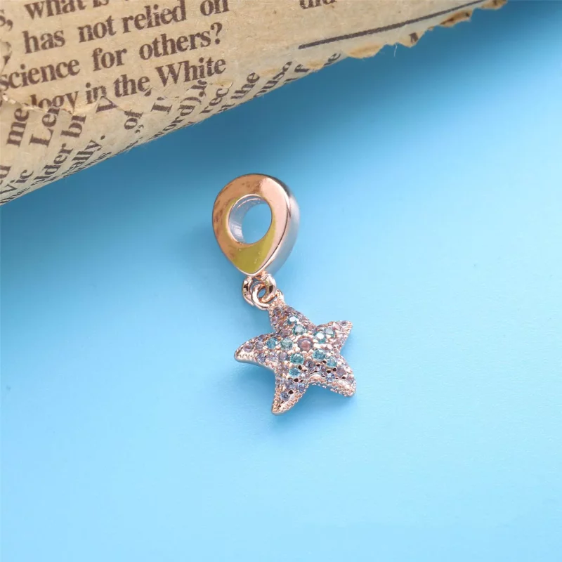 (imagen para) Encanto colgante de estrella de mar brillante PANDORA - 788942C01 - Ver 2