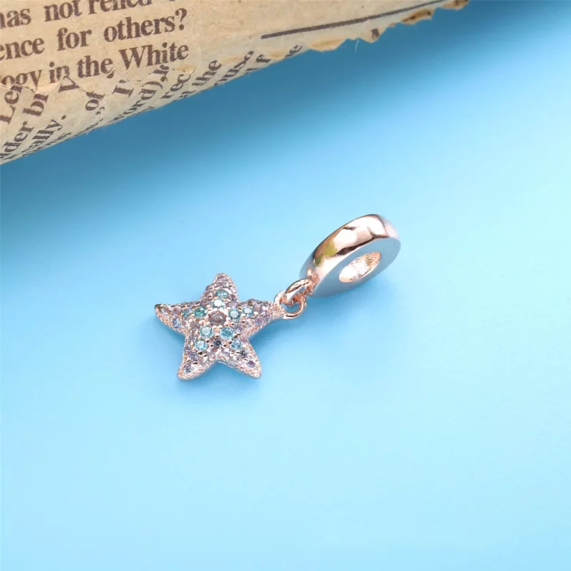 (imagen para) Encanto colgante de estrella de mar brillante PANDORA - 788942C01 - Ver 3