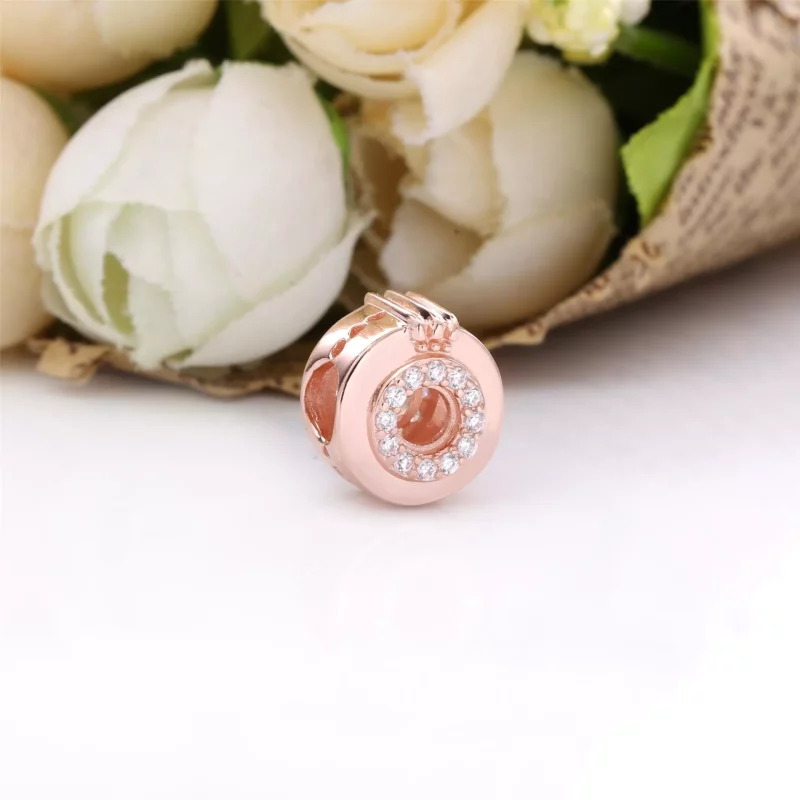 (imagen para) PANDORA Abalorio Charm Corona Abierta con Centro de Pavé - 789059C01 - Ver 2