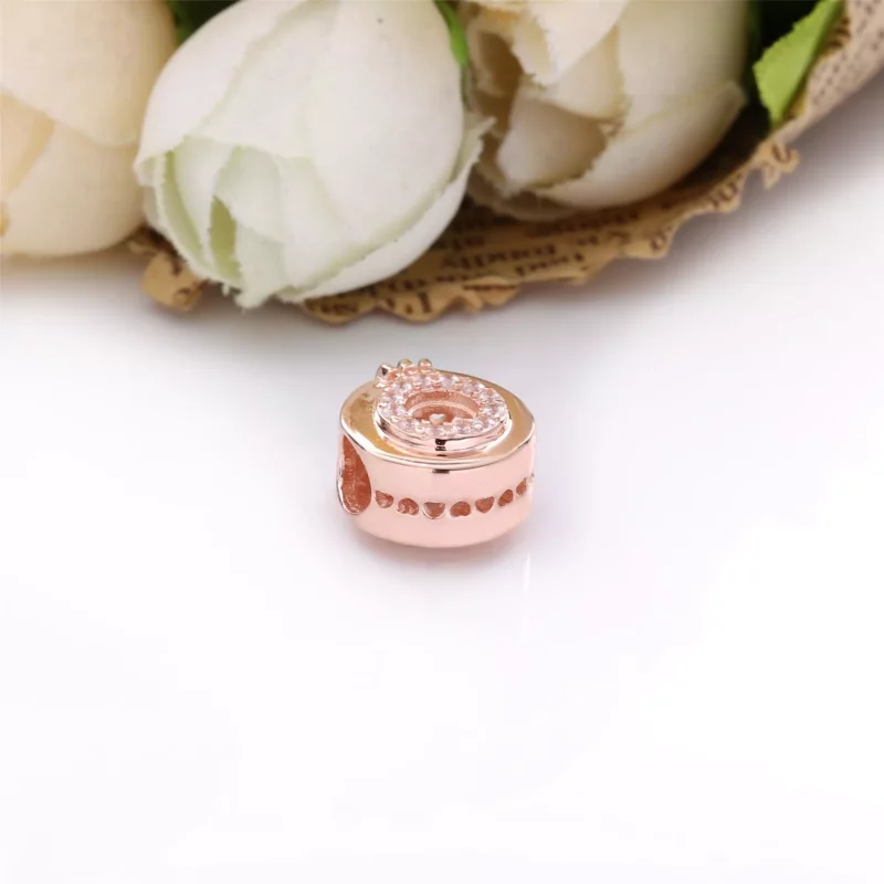 (imagen para) PANDORA Abalorio Charm Corona Abierta con Centro de Pavé - 789059C01 - Ver 4