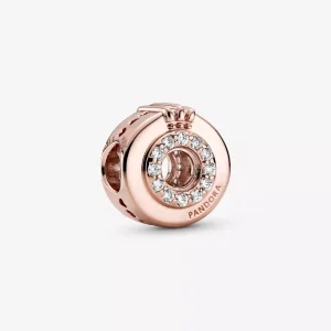 (imagen para) PANDORA Abalorio Charm Corona Abierta con Centro de Pavé - 789059C01