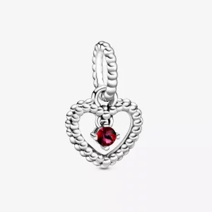 (imagen para) PANDORA Abalorio Colgante de Corazón Rojo Abrasador - 798854C02
