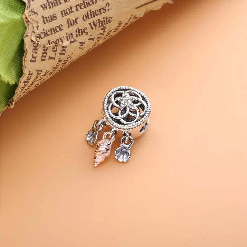 (imagen para) PANDORA Abalorio Dreamcatcher de Concha Calada - 788944C00 - Ver 4