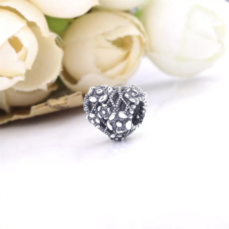 (imagen para) PANDORA Abalorio Mamá Corazón de Flor Calado - 798892C00 - Ver 3