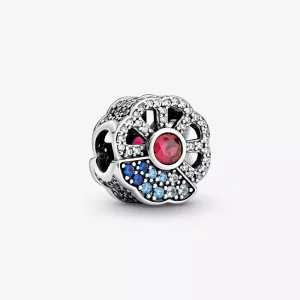 (imagen para) PANDORA Abanico Azul y Rosa - Charm 798178CZMX