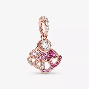 (imagen para) PANDORA Abanico Rosa Colgante Encanto - 788147C01
