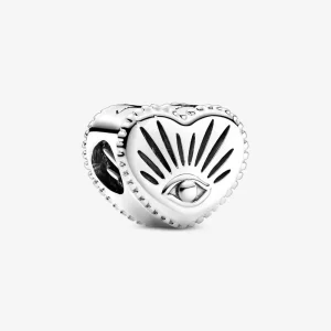 (imagen para) PANDORA Amuleto del ojo que todo lo ve y corazón - 799179C00