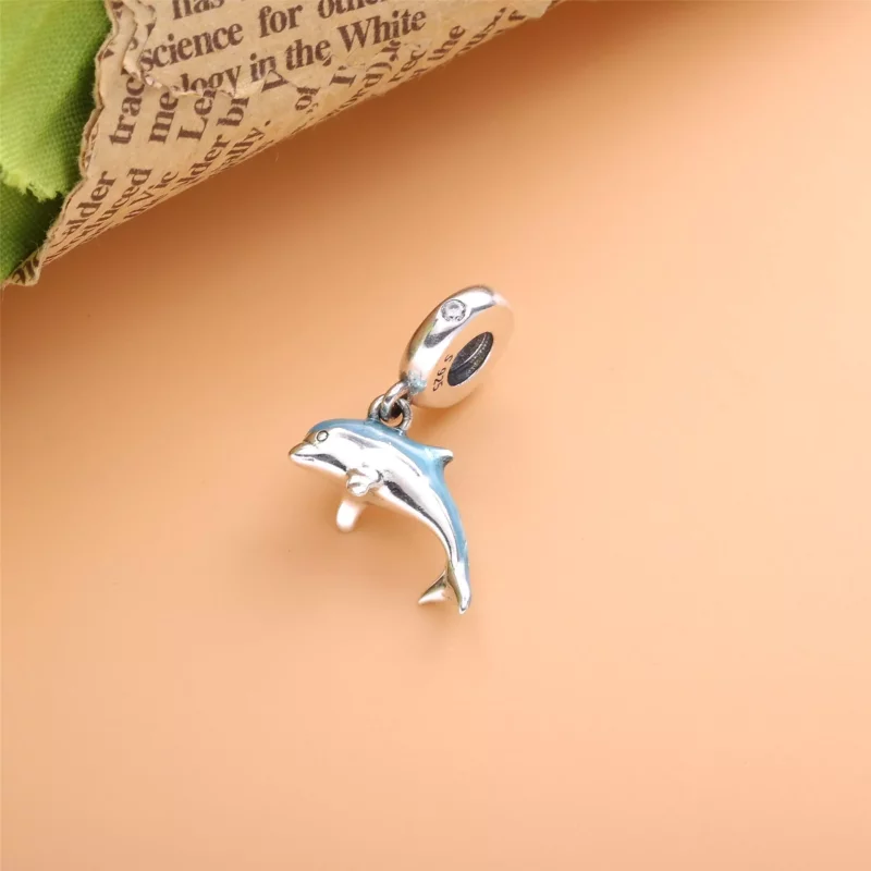 (imagen para) PANDORA Charm Colgante de Delfín Brillante - 798947C01 - Ver 2
