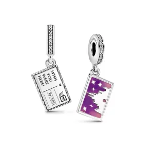 (imagen para) Pandora charm Disney Parks Exclusive Deseo que estuvieras aquí Disneyland Paris - 798783C01