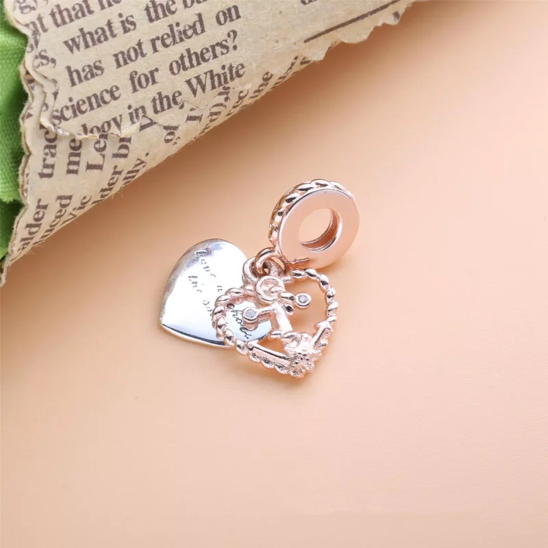 (imagen para) PANDORA Colgante de Corazón de Cuerda y Ancla de Amor - 788940C01 - Ver 4