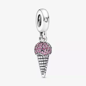 (imagen para) PANDORA Colgante de helado con incrustaciones de pavé - 798801C01