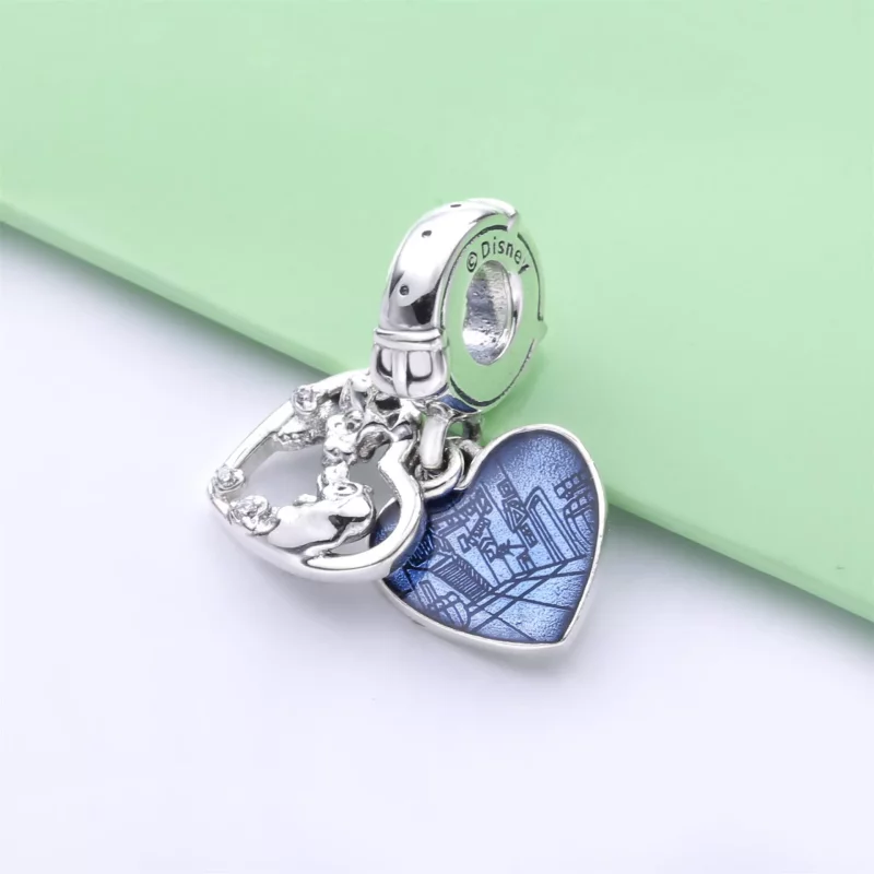(imagen para) PANDORA Disney Lady and the Tramp Corazón Colgante - 798634C01 - Ver 2