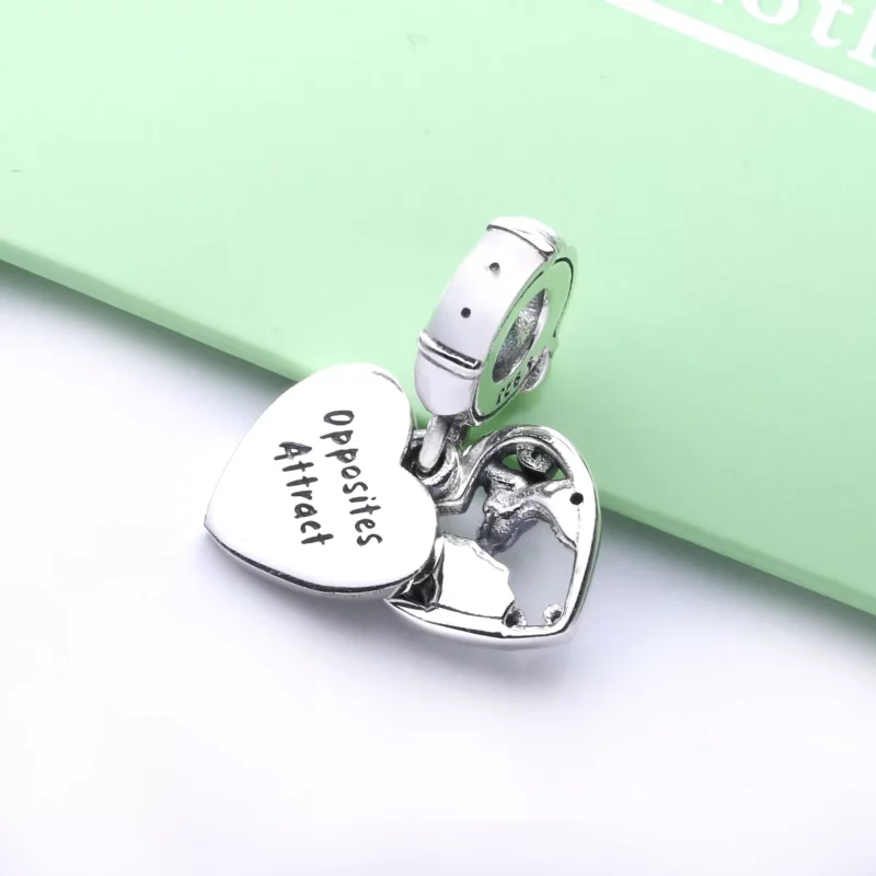 (imagen para) PANDORA Disney Lady and the Tramp Corazón Colgante - 798634C01 - Ver 3